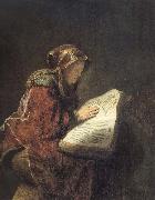 The Prophetess Anna Rembrandt van rijn